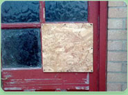 boarded up Hetton Le Hole